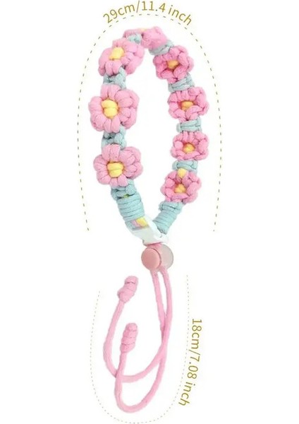 Taşınabilir Çiçek Su Şişesi Tutamağı El Yapımı Sızdırmaz Ambalaj Kabı Taşıyan Kayış Kahve Sütü Çayı Cupcolor: Pembe (Yurt Dışından)