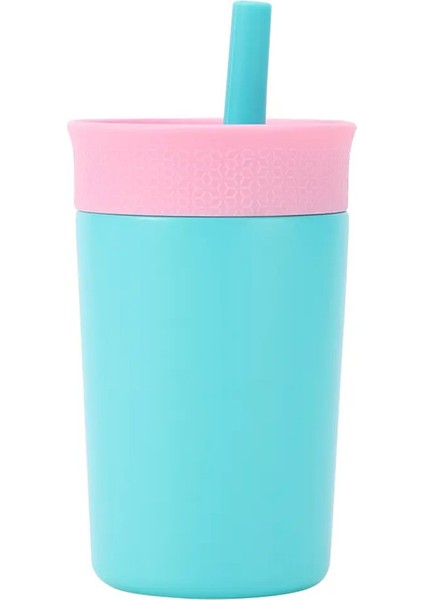 350ML Yalıtımlı Su Şişesi Paslanmaz Çelik Kahve Kupa Araç Vakum Şişesi Termal Kupa Soğuk Sıcak Içecekler Için Yeniden Kullanılabilir Kahve Kupası Kapasite: 350ML/RENK: Göl Mavisi (Yurt Dışından)