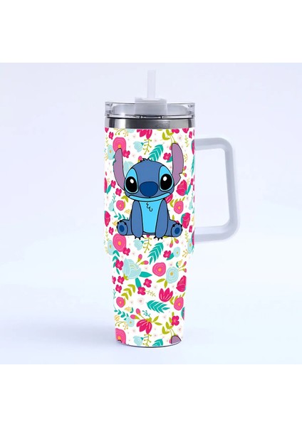 Dikiş 40OZ Angel Miniso Tumbler Sıcak Içecekler Su Şişesi Isı Koruma Paslanmaz Çelik Termal Kupa Baskılı Seyahat Kurı Cupcapacity: 40OZ/RENK: A10 (Yurt Dışından)