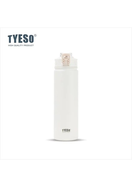 Tyeso Termos Şişesi Saman Paslanmaz Çelik Trafik Termal Kupası Spor Su Şişeleri Soğuk ve Sıcak Ins Stil Su Kupası Kapasite: 600ML/RENK: Antika Beyaz (Yurt Dışından)