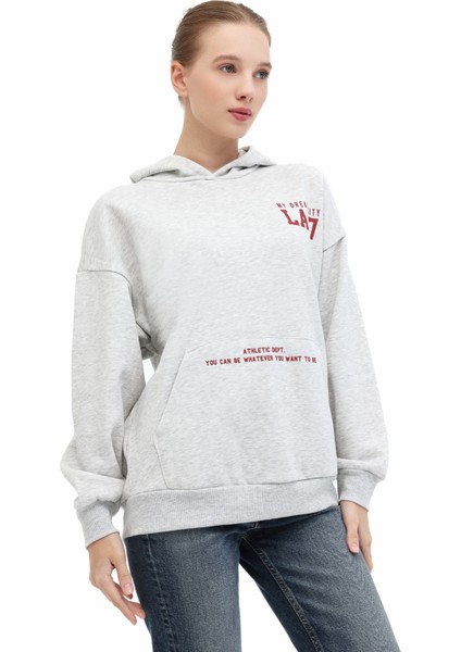 WL 17LAYUT BTS-K5 5PR GRI MELANJ Kadın Sweatshirt