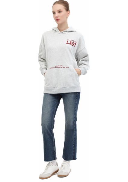 WL 17LAYUT BTS-K5 5PR GRI MELANJ Kadın Sweatshirt