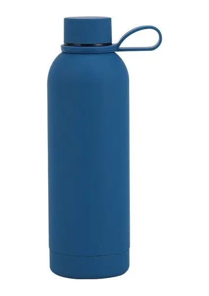 500ML 304 Paslanmaz Çelik Küçük Şişe Saplı Açık Hava Taşınabilir Spor Kupası Vakum Yalıtım Hediyeleri Kapasite: 500ML/RENK: Göl Mavisi (Yurt Dışından)