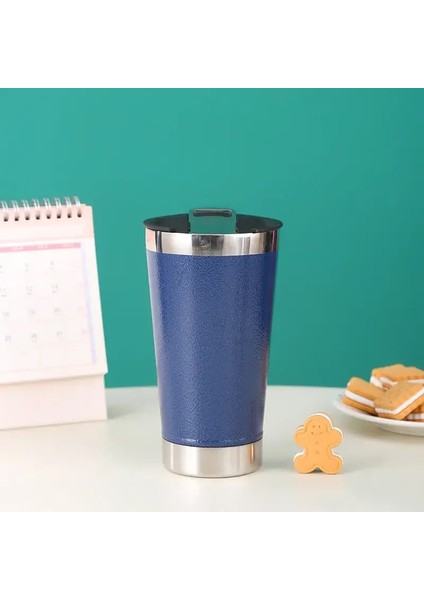 500ML Bira Dakları Şişe Açıcı Kaplamalı Termal Kupa Çay Için Termos Şişe Soğuk Bira Termozları Için Termal Kur Kapasite: 500ML/RENK: Mavi (Yurt Dışından)
