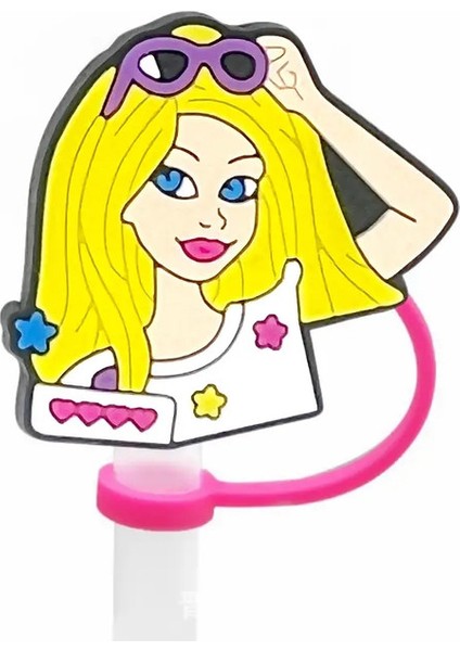 1-21PCS Miniso Bie Bebek Saman Kapağı Kapak Karikatür 10MM Içecek Saman Fişi Yeniden Kullanılabilir Fit Kupa Aksesuarları Saman Kapağı Takımları Sakenci: 06 (Yurt Dışından)