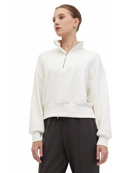 Wl Denıl Yog1-9 5pr Ekru Kadın Sweatshirt