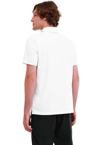 ml 12SUMEC-CER-20 5pr Kırık Beyaz Erkek Kısa Kol T-Shirt