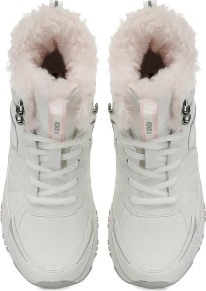 Lodıe Pu Hı W 5pr Beyaz Kadın Kürklü Bot