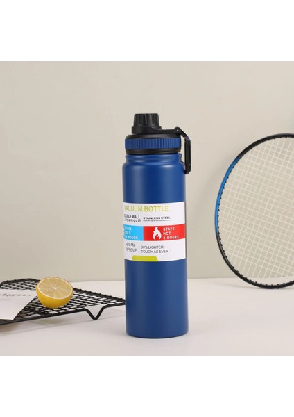 600ML 800ML 1000ML Dış Mekan Termos Su Şişesi Çay Filtreli 304 Paslanmaz Çelik Termal Kupa Sızdıran Şişe Spor Kapasitesi: 800ML/RENK: Mavi (Yurt Dışından)