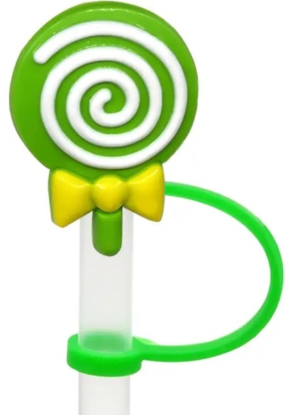 1 Adet Lolipop Saman Içme Dakları Için Lolipop Saman Topper Aksesuarları, 8mm Dondurma Toz Geçirmez Saman Kapak Kapağı, Silikon Saman Ucu Charmcolor: HYB1750-05 (Yurt Dışından)