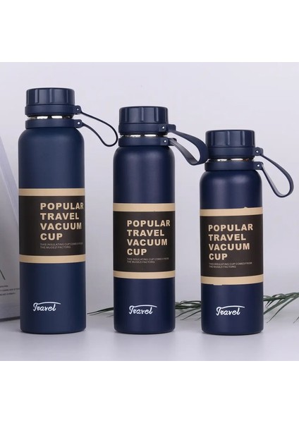 1 Adet Çay Filtresi ile Paslanmaz Çelik Termos Çift Duvar Vakum Şişesi Spor Açık Hava Fitness Termal Şişe Yalıtım Kupürcelik: 650ML/RENK: Mavi (Yurt Dışından)