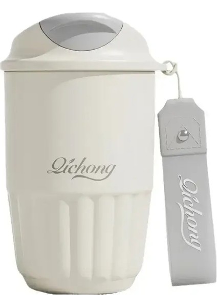 410ML Seramik Astar Termos Kahve Kahve Kahve Kahve Termal Kupa Tumbler Hediye Kazaneti Için Çift Duvar Paslanmaz Çelik Vakum Yalıtımlı Termos: 410ML/RENK: Beyaz (Yurt Dışından)