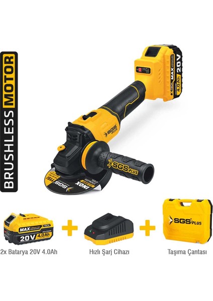 5510 Akülü Avuç Taşlama Makinası 20 Volt 4 Amper fiyatları