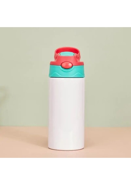 12 Oz Süblimasyon Düz Yudum Fincan Paslanmaz Çelik Çift Duvar Su Şişesi Taşınabilir Çocuklar Termos Çocuk Günü Hediye Içecek Yazıları Kapasitesi: 350ML/RENK: Mavi (Yurt Dışından)