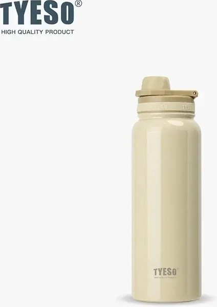 Tyeso Paslanmaz Çelik Vakum Şişesi Taşınabilir Açık Termos Su Şişesi Soğuk ve Isı Termal Kupa Araç Yalıtımlı Kupa Kapasite: 1050ML/RENK: Haki (Yurt Dışından)