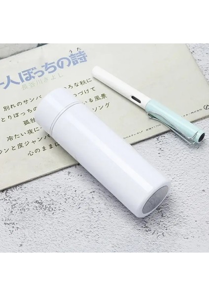 150ML Mini Termos Şişe Kahve Vakum Şişeler Kupası Küçük Kapasite Taşınabilir Paslanmaz Çelik Seyahat Içecek Su Şişesi Termoz Kapasitesi: 150ML/RENK: Beyaz (Yurt Dışından)