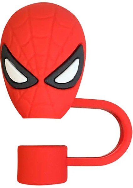 Miniso 1-5pcs 3D Stereo Örümcek Adam Saman Kapak Kapağı 10MM Içecek Saman Tapası Yeniden Kullanılabilir Fit Kupa Aksesuarları Saman Kapağı Takımları Sakenci: 01 (Yurt Dışından)