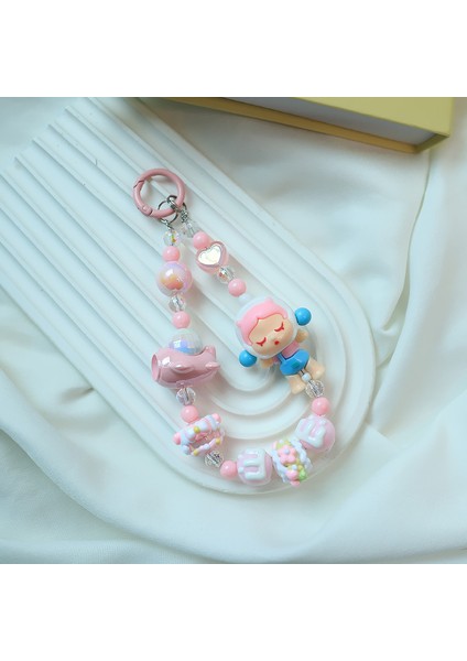 Internet Ünlü Kabarcık Mart Boncuklu Cep Telefonu Zinciri Diy Çanta Kolye Kız Kalbi Öğrenci Sırt Çantası Kolye (Yurt Dışından) fiyatları