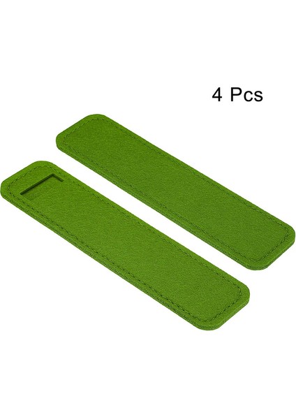 4pcs Mini Keçe Kalemi Kılıfı Koşullu Enfes Kristal Kristal Beyan Kalem Çantası Öğrenciler Için Uygun ve Hediye Ambalaj Rengi Için Iş Kullanımı: Yeşil (Yurt Dışından)