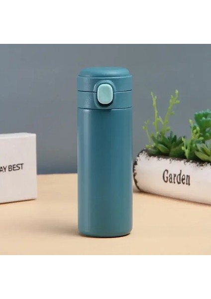 Akıllı Termos Kupa Mini Paslanmaz Çelik Termos Kupası Taşınabilir Sızıntı Geçirmez Filtre Su Vakumlu Çay Kahve Şişesi Kupası Kapasite: 320ML/RENK: Yeşil (Yurt Dışından)
