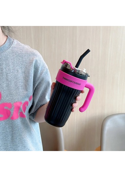 860ML Paslanmaz Çelik Termo Şişe Büyük Kapasiteli Kahve Kupası Spor Yalıtımlı Kupa Taşınabilir Tumbler Vakum Şişeler Araba Termal Cupcapacity: 860ML/RENK: 04 (Yurt Dışından)