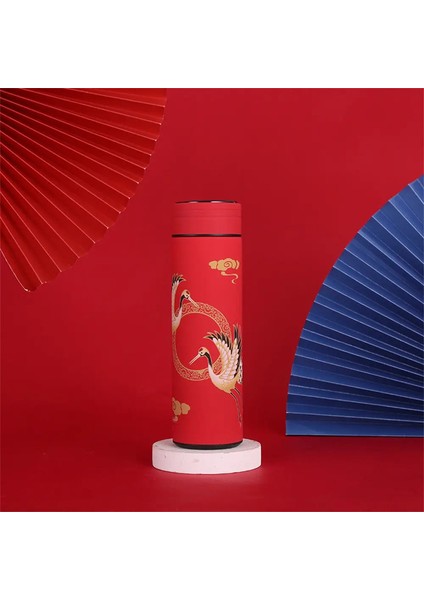 Akıllı Kupa Çay Su Ayrımı Klasik Stil Kullanımı Kolay Güvenlik Termos Kupası Paslanmaz Çelik Termos Şişesi Akıllı Mugcapacity: 500ML/RENK: Stil C (Yurt Dışından)