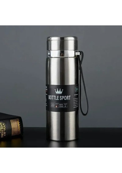 1l Termal Su Şişesi Soğuk ve Sıcak Su Şişesi Termos Kahve Çayı Vakum Şenlikleri Için Termos Paslanmaz Çelik Termos Şişe Hediyeler Kapasite: 1000ML/RENK: Silvery (Yurt Dışından)