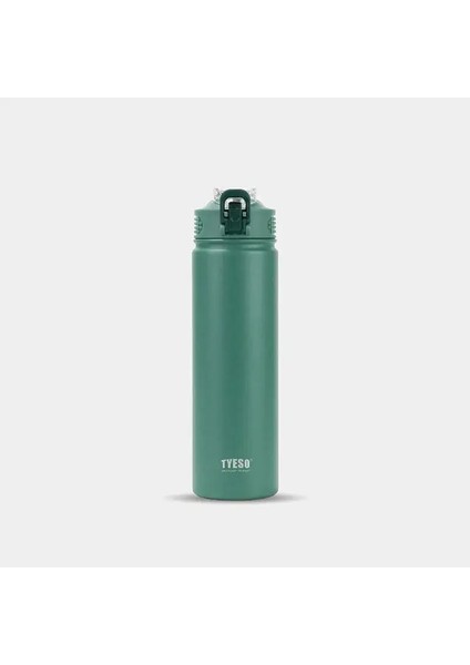Tyeso 600ML/750ML Paslanmaz Çelik Termos Şişeler Samanlı Araç Yalıtılmış Kurı Soğuk ve Isı Taşınabilir Spor Termal Mugscapacity: 600ML/RENK: Yeşil (Yurt Dışından)