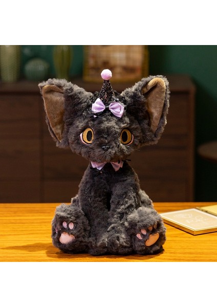 Cadılar Bayramı Devon Kedi Peluş Oyuncak Kıvırcık Kedi Bebek Bebekler (Yurt Dışından)