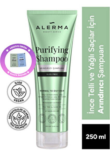 Arındırıcı Sülfatsız Şampuan Kokusuz 250 ml Pamuk Karışımı Malzeme ile Tüm Saçlar İçin fırsatları