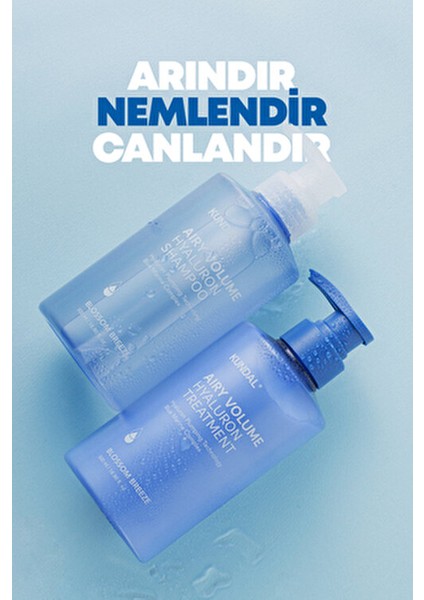 Arındıran Nemlendiren Hacim Veren Saç Kremi KUNDAL Airy Volume Hyaluron Treatment 500ml Blossom Br.