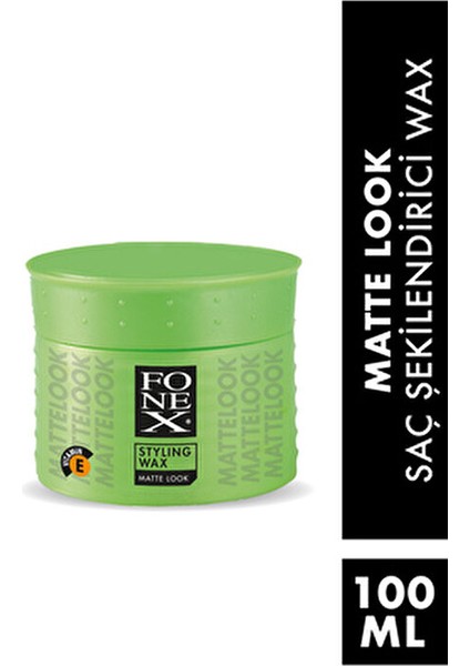 Matte Look Wax Hacim Verici Balmumu 100 ML Doğal Görünüm Sağlayan Formül fiyatları