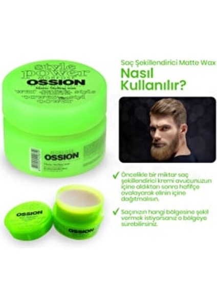 Matte Styling Wax Güçlü Tutucu Etki 100 ml Alerjen İçermeyen Saç Bakım Ürünü fırsatları