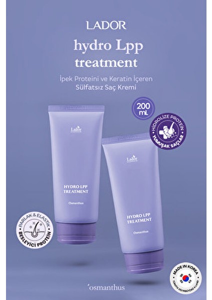 Hydro Lpp Treatment Mauve Edition Kuru Saçlar İçin Nemlendirici Maske 200 ML modelleri