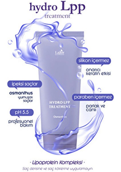 Hydro Lpp Treatment Mauve Edition Kuru Saçlar İçin Nemlendirici Maske 200 ML indirimleri