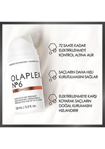 Leave-In Cream Bond Smoother No. 6 Saç Bakım Kremi 100 ml Kuru Saçlar İçin fırsatları