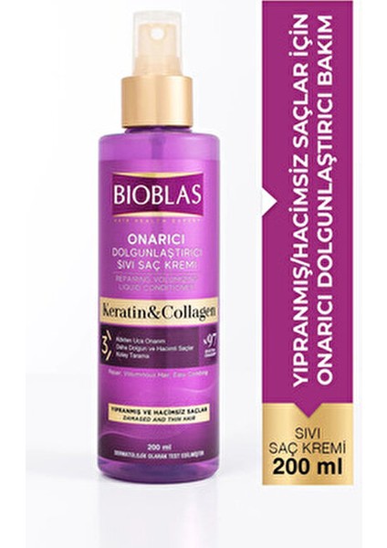 Collagen&Keratin Sıvı Saç Kremi Dökülmeye Karşı Etkili 115 ml Tüm Saçlar İçin fiyatları