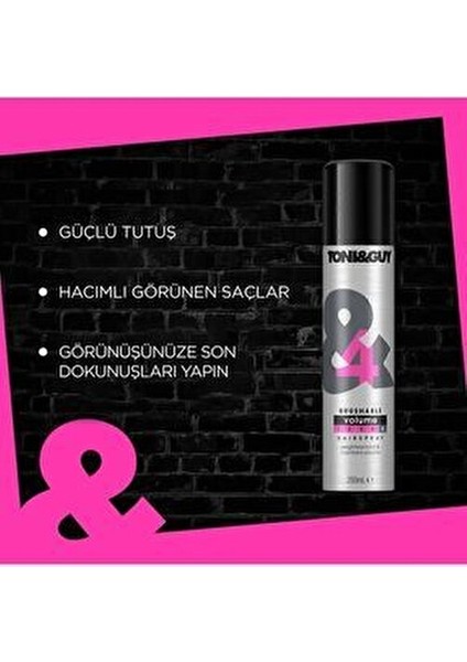 Hacim Veren Saç Spreyi No:4 Tüm Saçlar İçin 250 ml Kokusuz ve Hafif Formül modelleri