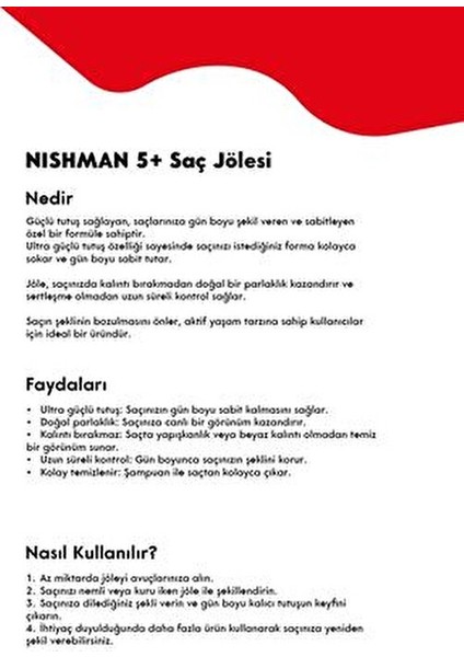 5+ Ultra Sert Saç Jölesi Parlak Etkiyle 300 ml Uzun Süreli Şekillendirme