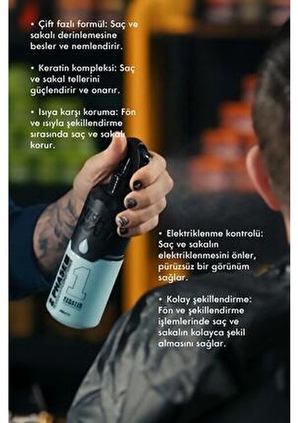 Çift Fazlı Saç ve Sakal Conditioner Keratin İçerikli 400 ml Parlaklık ve Pürüzsüzlük modelleri