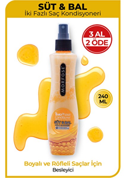 Süt Bal İki Fazlı Saç Kondisyoneri 240 ml Boyalı ve Röfleli Saçlar İçin Özel fiyatları