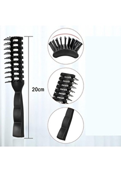 Havalandırmalı Dolaşık Saç Tarağı Tüm Saç Tipleri İçin 1 Adet Plastik