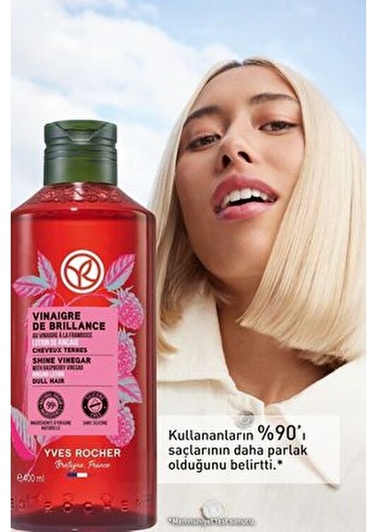 Parlaklık Veren Saç Sirkesi 400 ml Çiçekli Koku ve Doğal İçerik