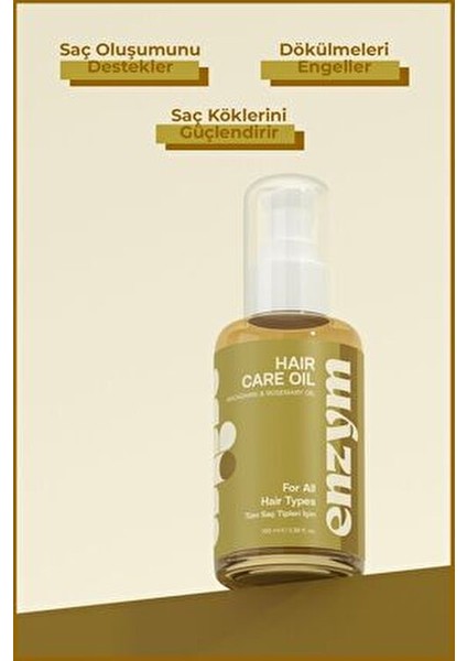 Doğal Saç Bakım Yağı Onarıcı Etkiyle 100 ml Biberiye İçerikli indirimleri