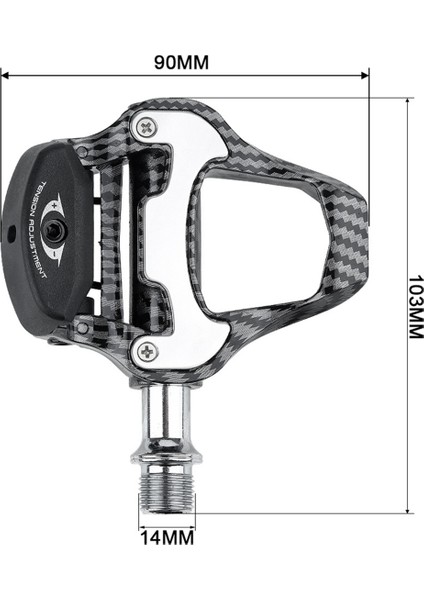 Racework Ultra Hafif Yol Bisikleti Klipssiz Pedalları Look Sistemleri Kilitli Pedallar Için Sızdırmaz Rulmanlı Karbon Fiber Düz Desen (Yurt Dışından) fiyatları