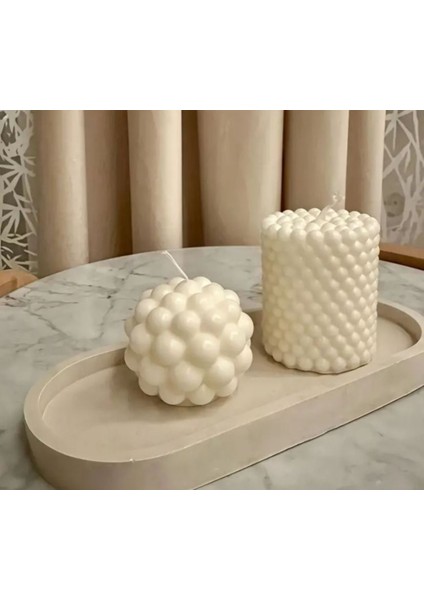 Bubble Silindir ve Bubble Yuvarlak Mum