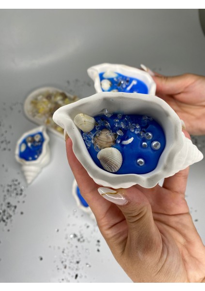 20 Adet Deniz Kabuğu Mum, Söz, Nişan, Nikah Hediyelik Deniz Kabuğu Mumluk fiyatları