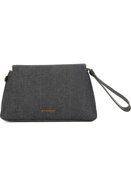 Day Lacivert Kadın Deri El Portföyü