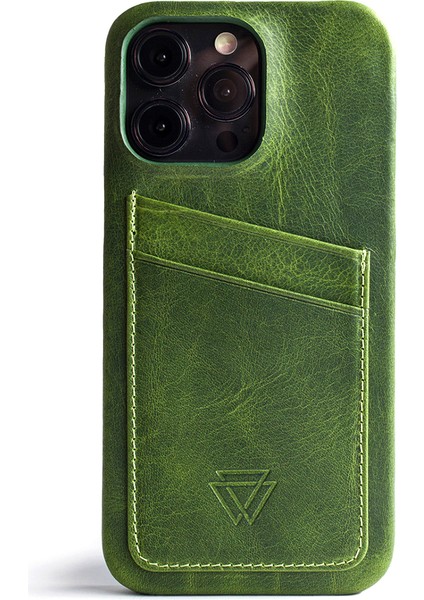 Full Wrap iPhone 16 Plus Forest cc Deri Telefon Kılıfı