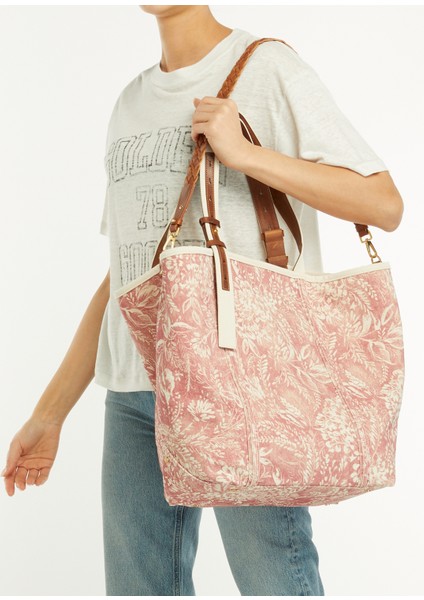 Ekru Pembe Kadın Alışveriş Çantası fiyatları